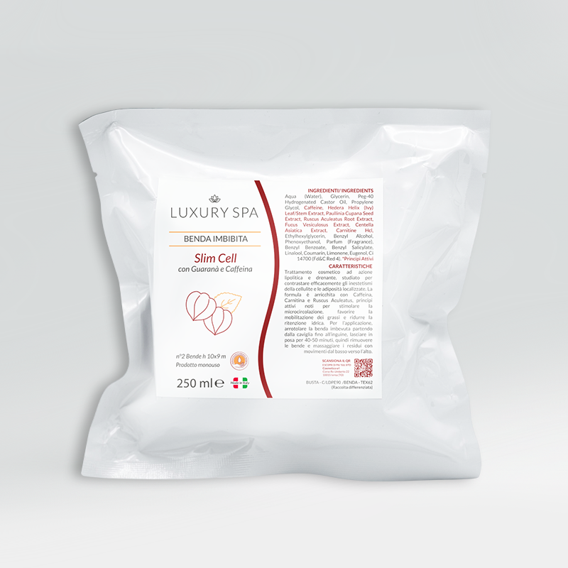 Benda Monouso Adipe cell Imbibita Caffè e Guaranà 250 ml