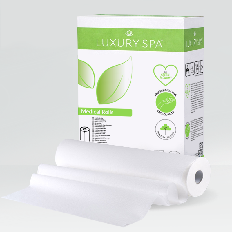 Rotolo lenzuolino per lettino in carta 2 Veli in pura cellulosa, 60 cm.