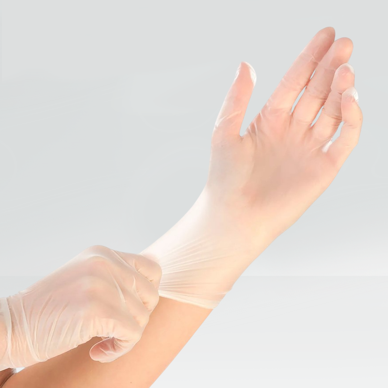 Guanti  Vinile senza polvere, confezione 100 pezzi